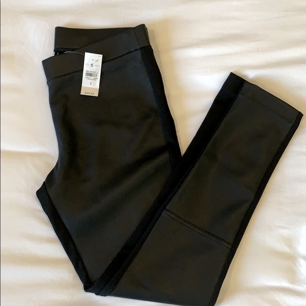 Lou & Grey Pleather High Rise Leggings